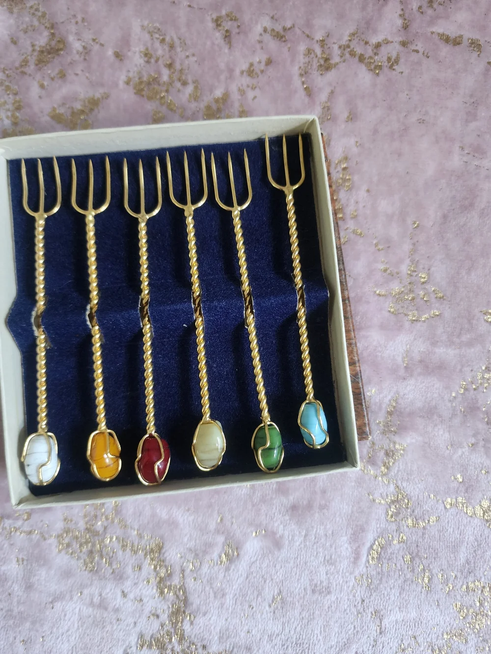 VINTAGE SET | Set of 6 Cocktail Forks